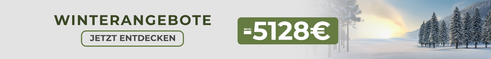 Werbebanner für Wintertangeboter Werbebanner für Wintertangeboter