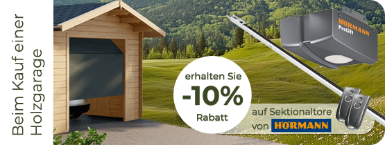 Werbebanner: 10% Rabatt auf Sektionaltore