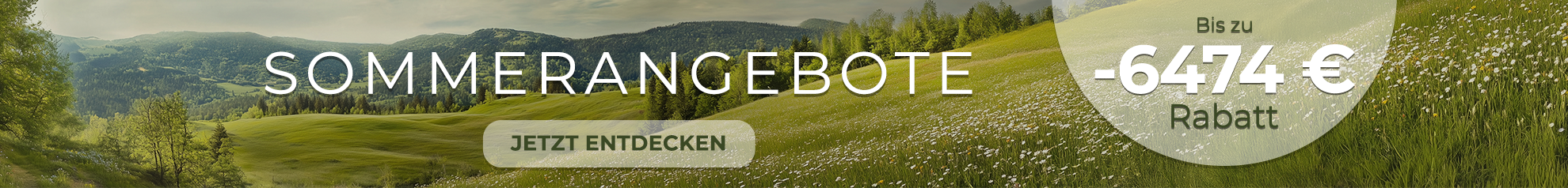 Werbebanner für Sommerangebote
