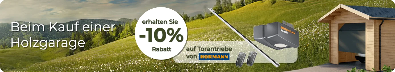 Werbebanner: 10% auf Torantriebe von Hörmann Werbebanner: 10% auf Torantriebe von Hörmann