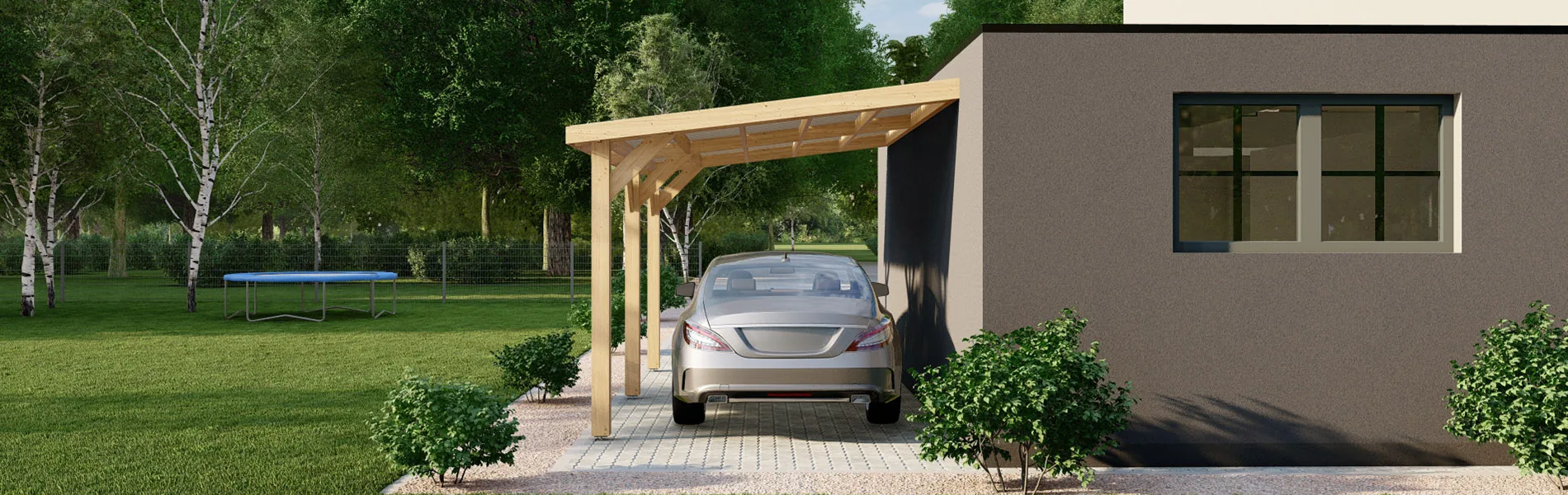 Einzelcarport Iris, 3×5 m 4