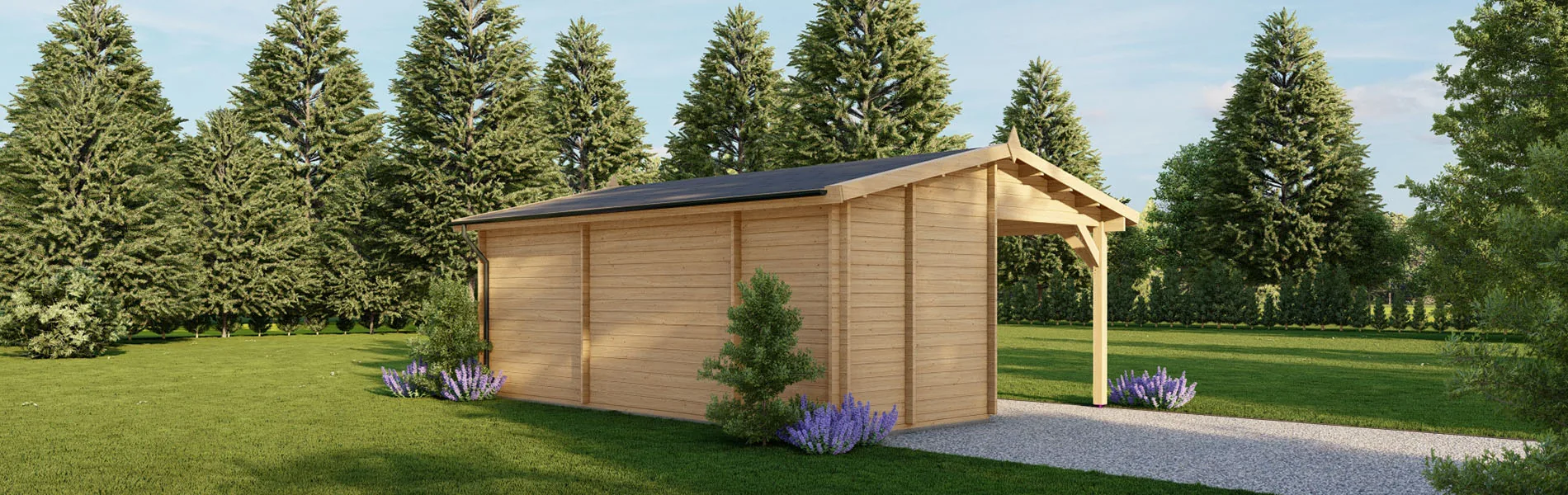 Blockbohlensauna Ginkgo, 7×5 m, BF 30m2 4 Blockbohlensauna Ginkgo, 7×5 m, BF 30m2 4