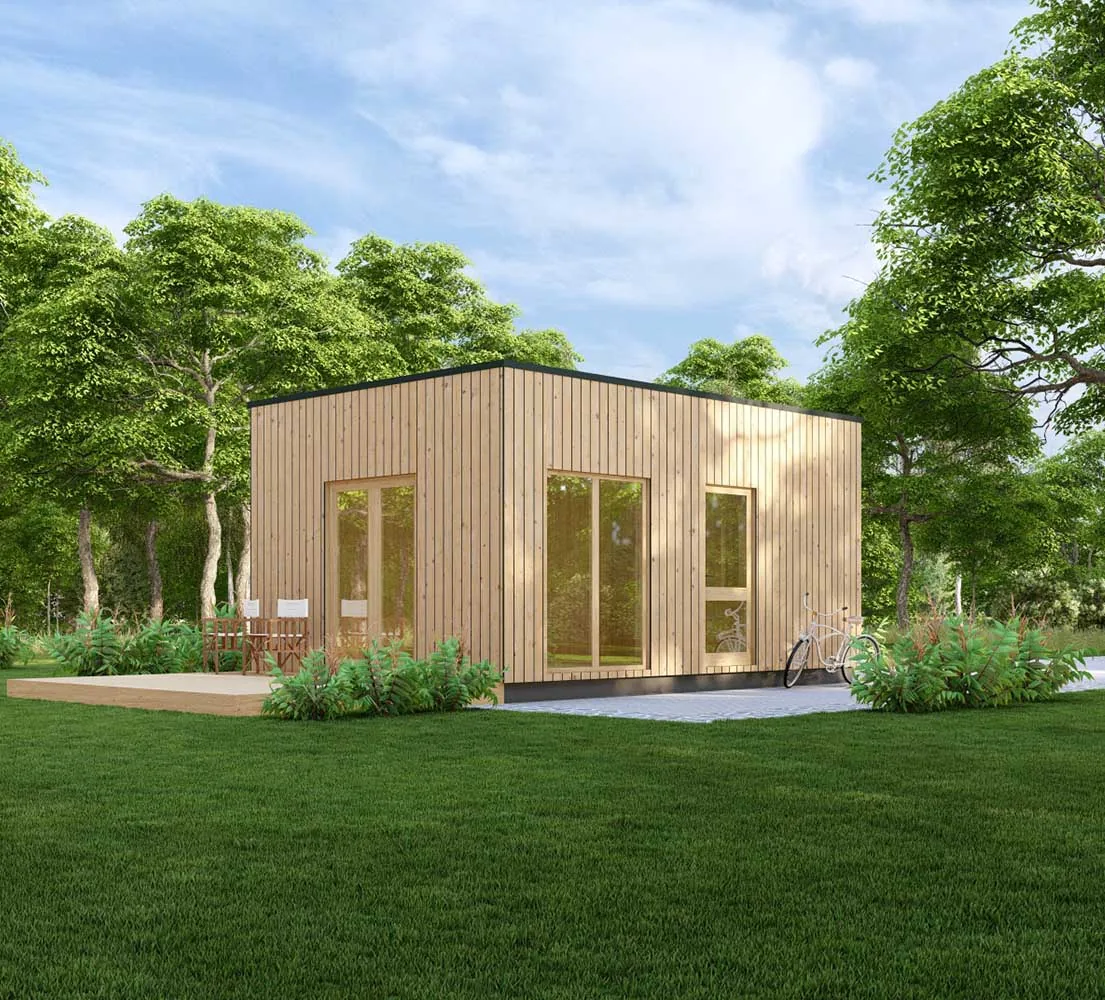 Kleines Gartenhaus Olea, 6x4 m, BF 26 m2