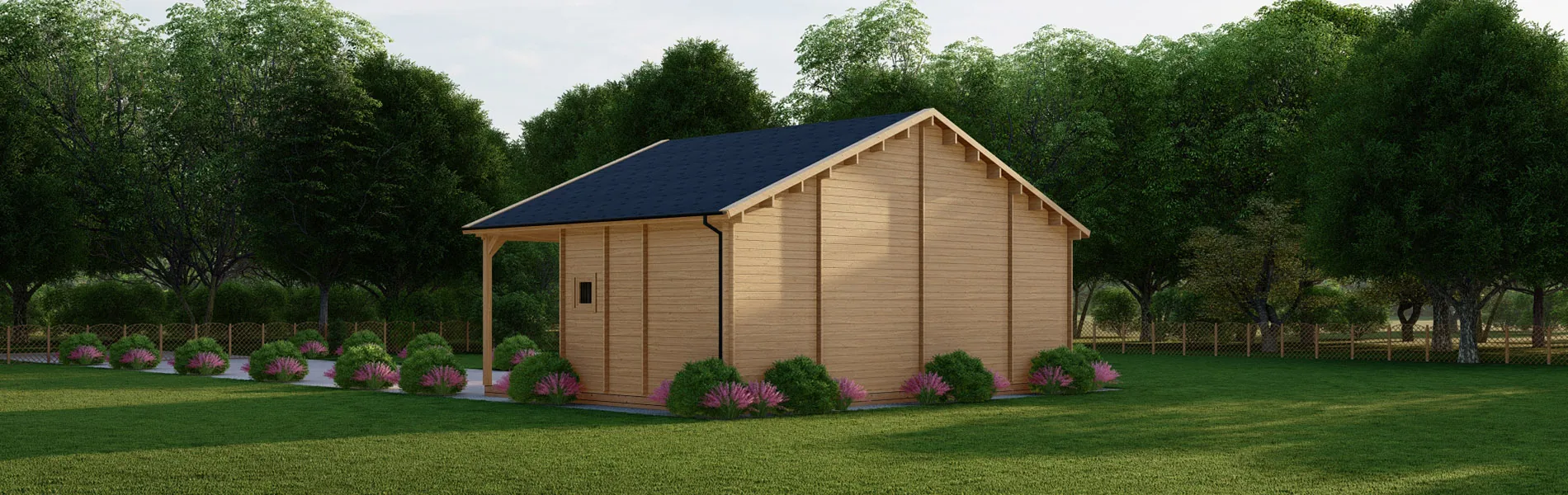Blockbohlensauna Melissa, 10×7 m, BF 62m2 3 Blockbohlensauna Melissa, 10×7 m, BF 62m2 3
