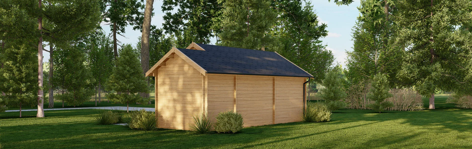 Kleines Gartenhaus Thymus, 7×4 m, BF 24 m2 4
