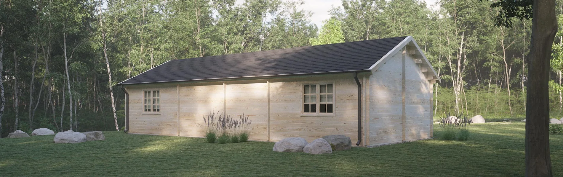 Holzhaus mit Satteldach Gentiana 4