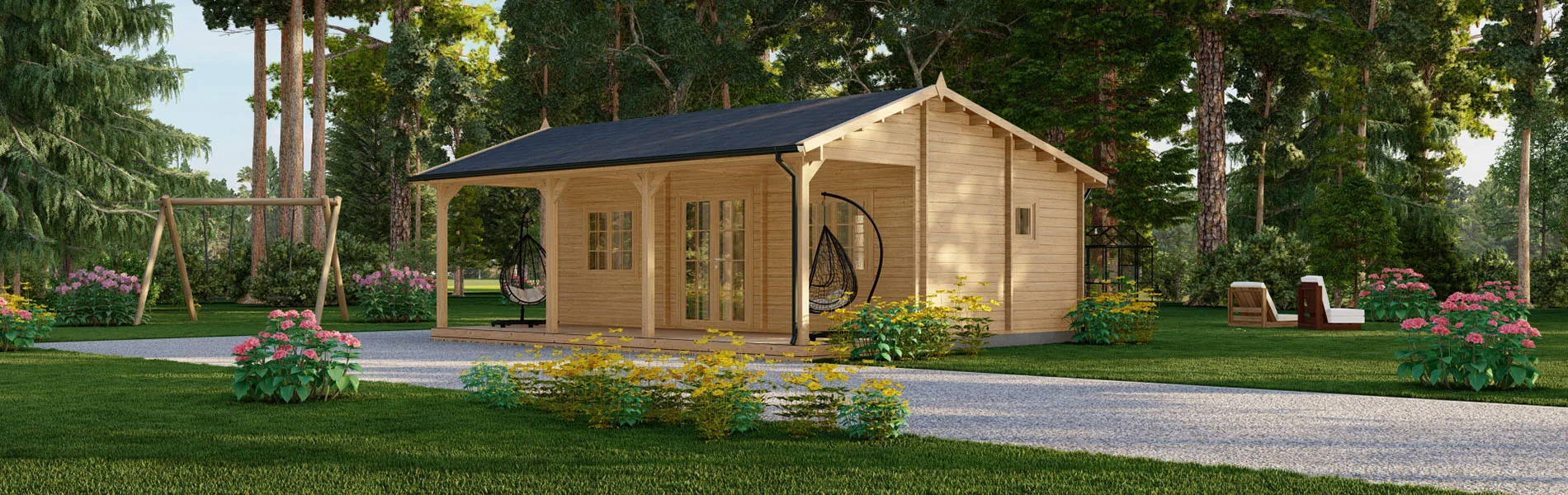 Holzhaus mit Satteldach Daphne 2