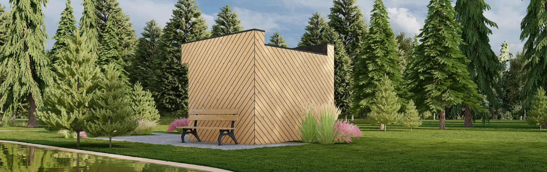 Blockbohlensauna Amyris, 3×3 m, BF 8m2 3