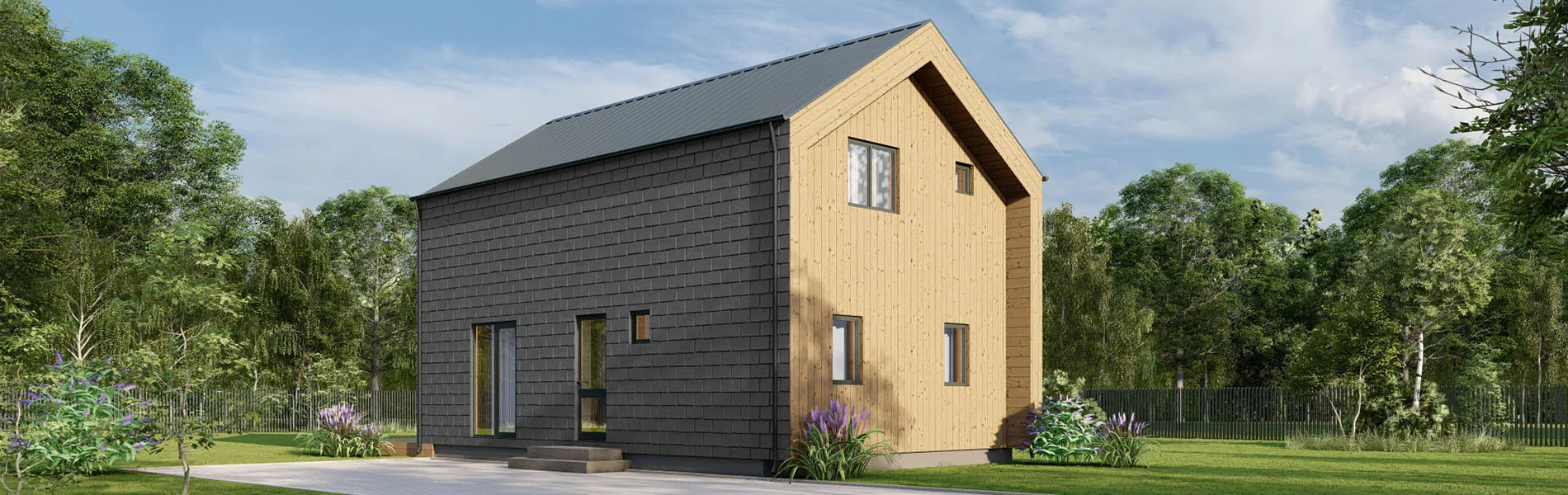 Zweigeschossiges Holzhaus Achimenes V2 1