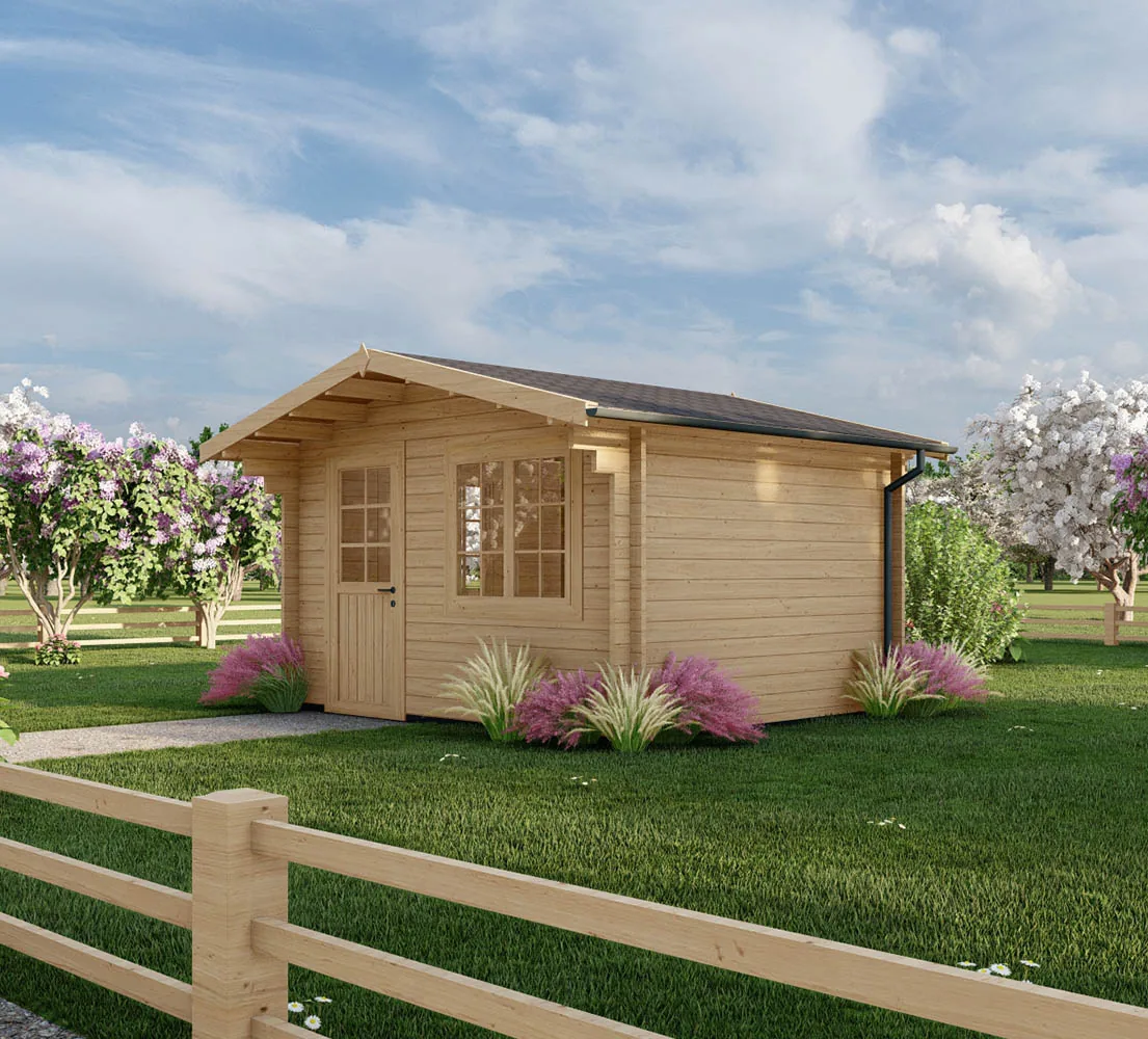 Kleines Gartenhaus Cucumis, 4x3 m, BF 11 m2 