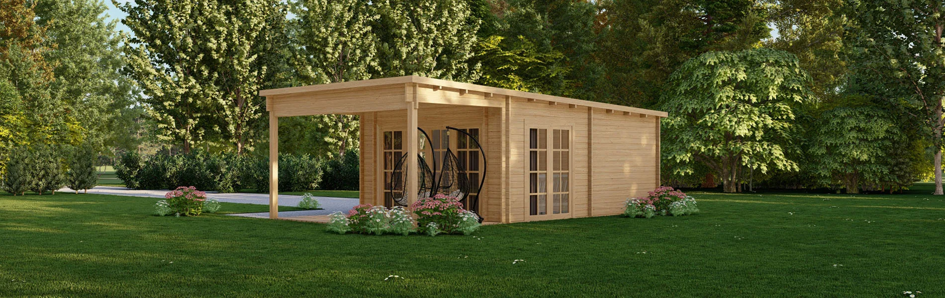 Grosses Gartenhaus Maranta, 5×8, BF 36 m2 2