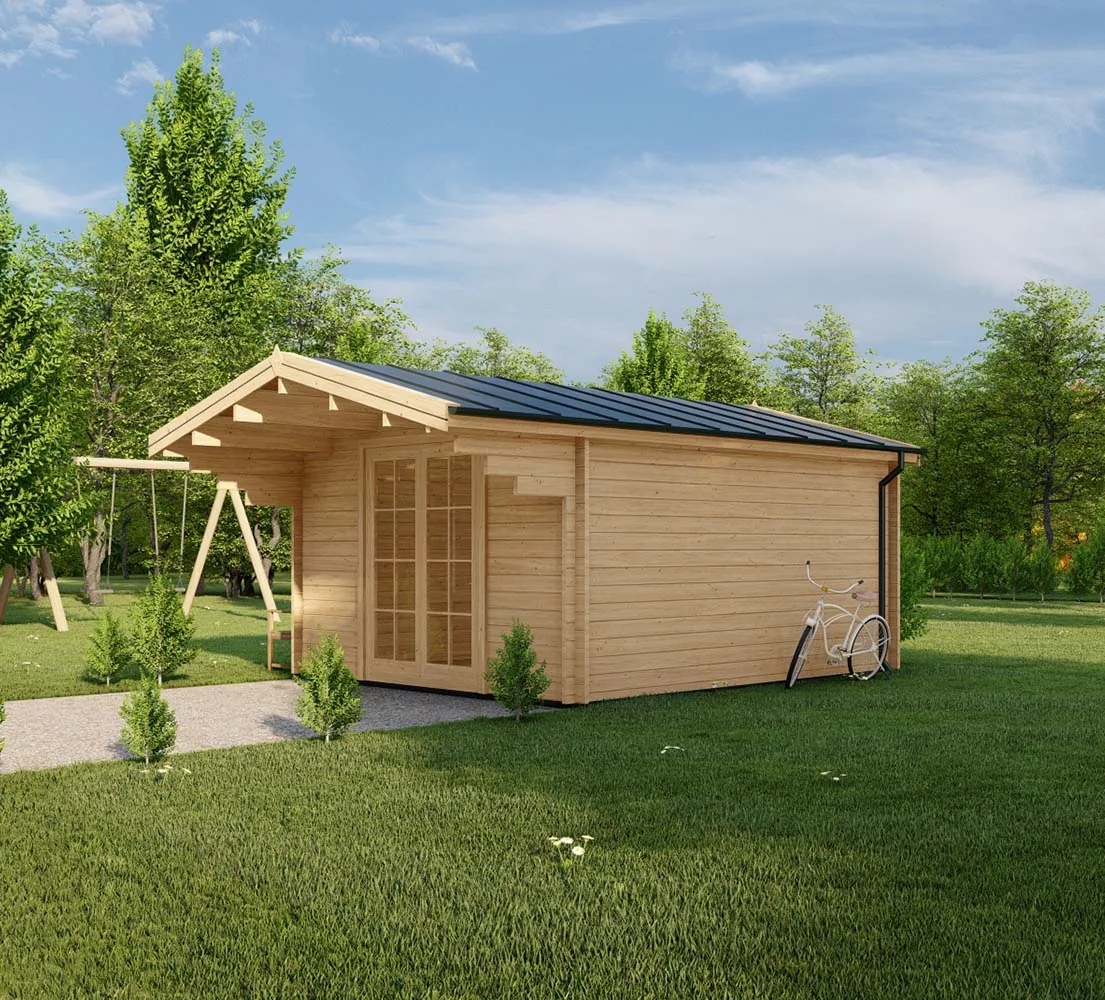 Kleines Gartenhaus Nerine, 4x6 m, BF 16 m2