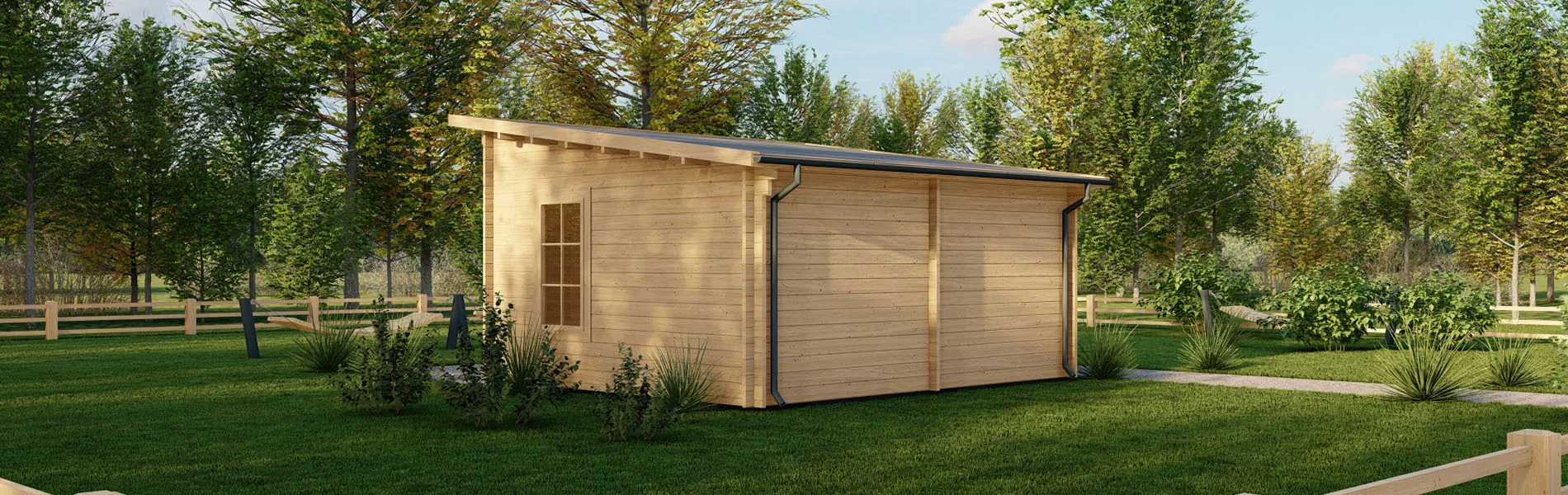 Kleines Gartenhaus Calluna, 5×4 m, BF 19 m2 4