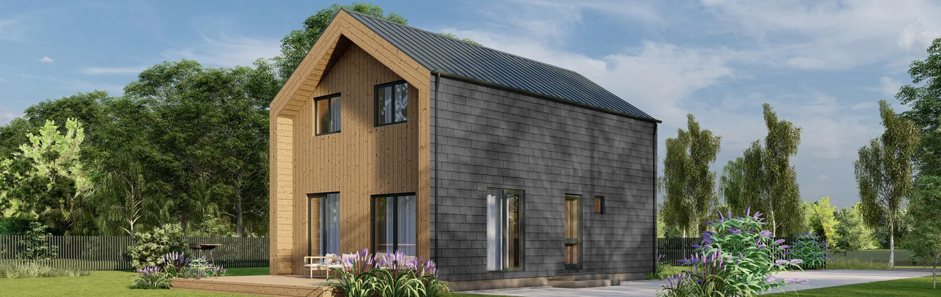 Zweigeschossiges Holzhaus Achimenes V2 2