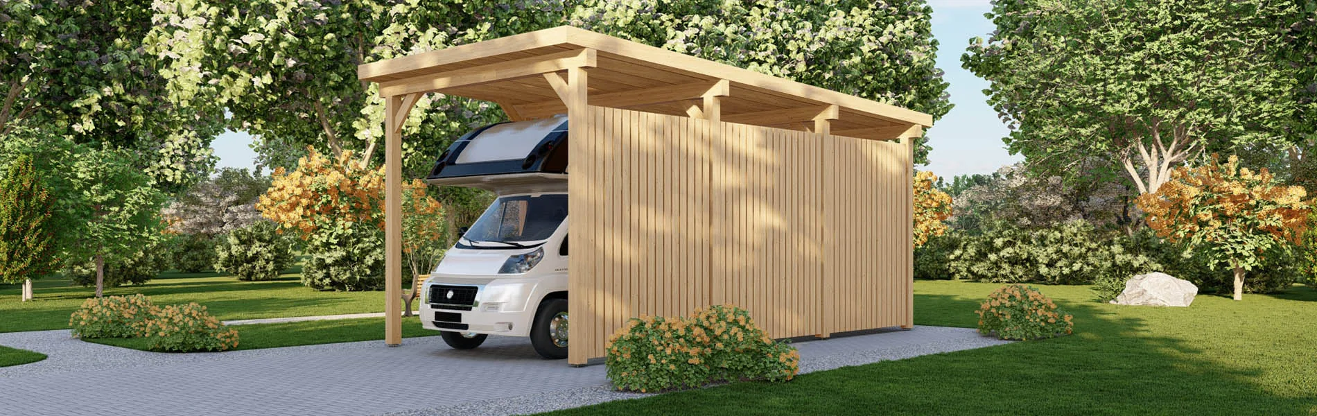 Carport für Wohnmobil Narcissus W4, 4×8 2