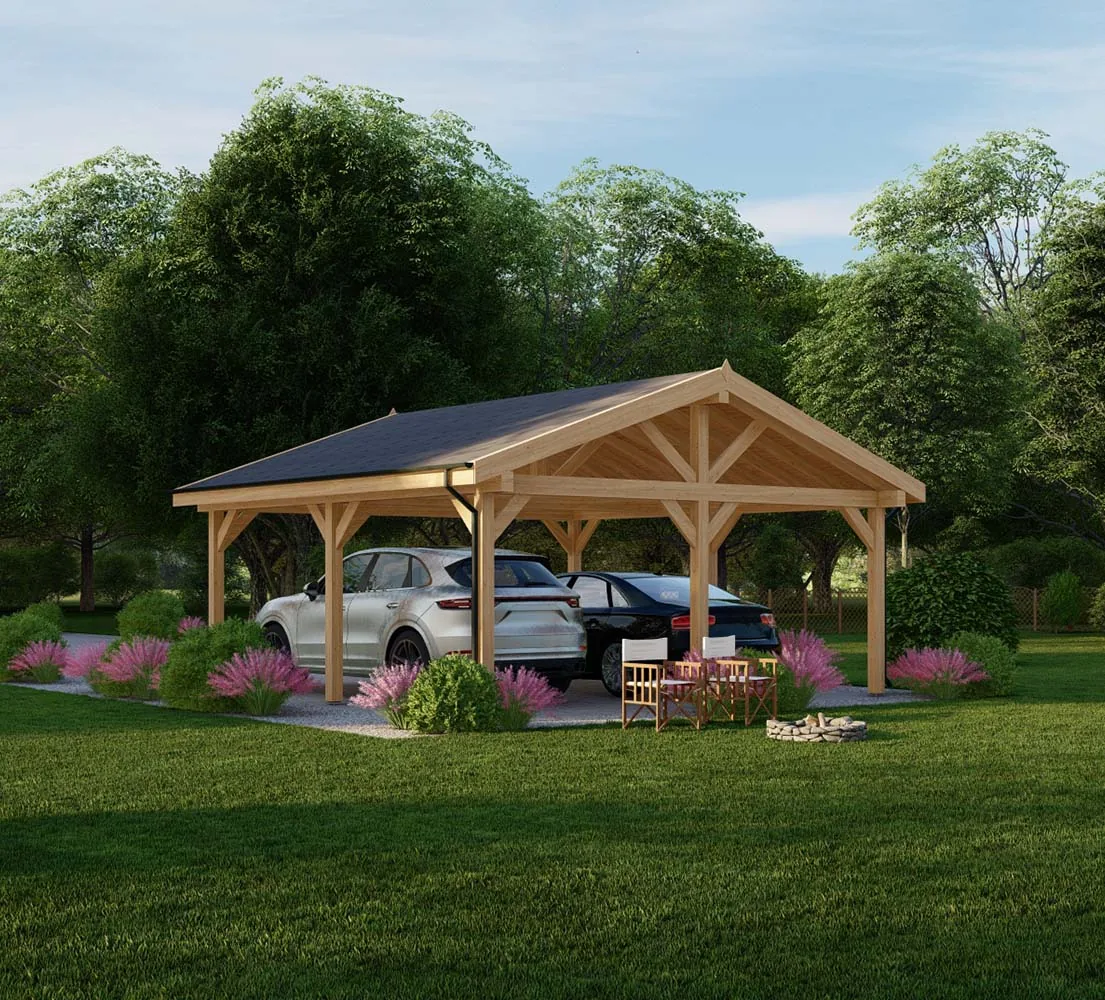 Doppelcarport Oxalis, 6x6 m