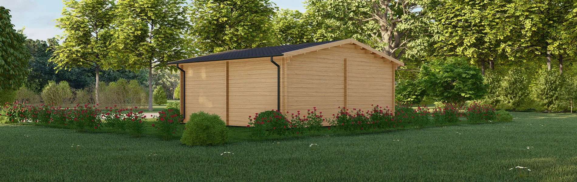 Grosses Gartenhaus Alba, 6×5 m, BF 30 m2 4