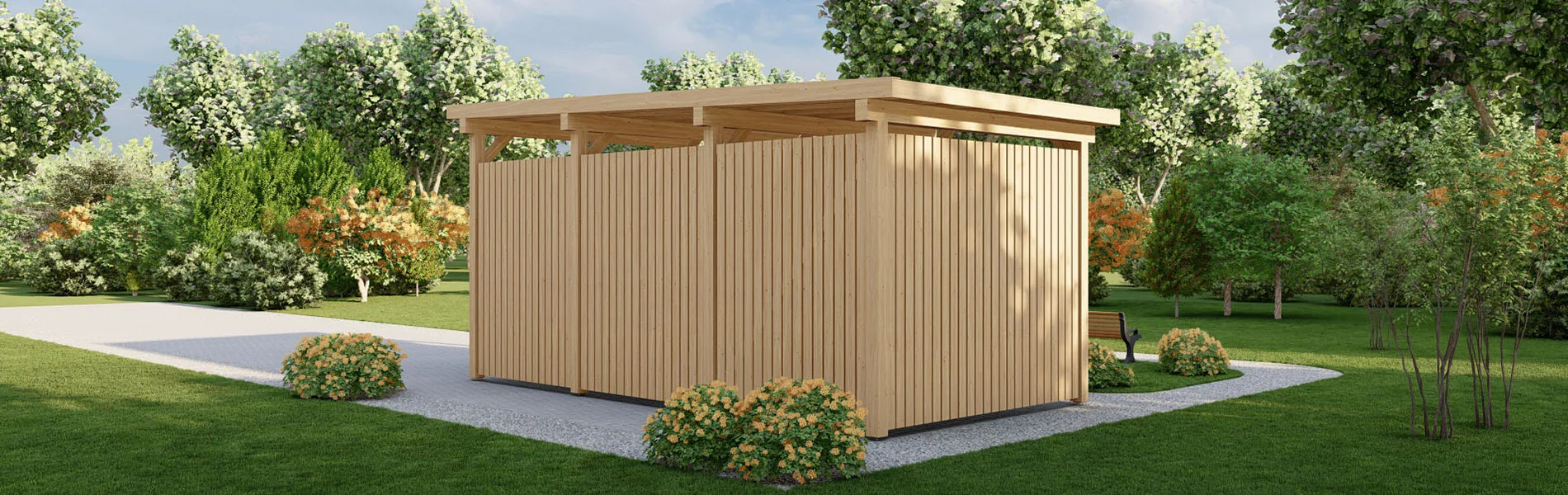 Carport für Wohnmobil Narcissus W4, 4×8 3