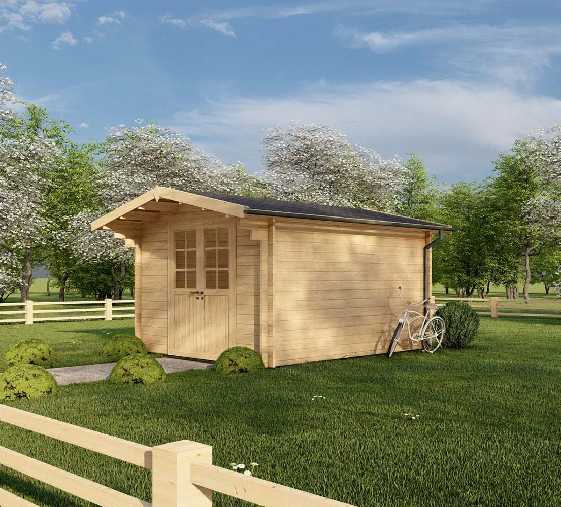Kleines Gartenhaus Capparis, 3x4 m, BF 11 m2 