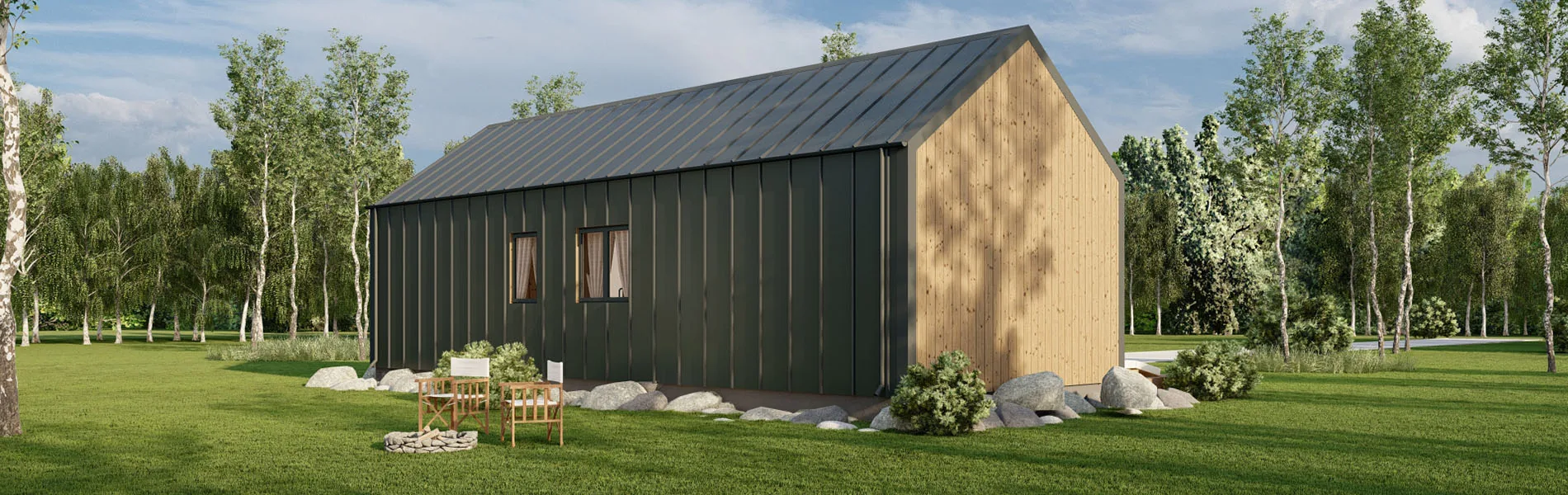 Modernes Holzhaus Bergamia V2 3