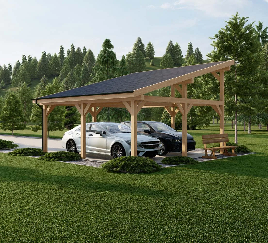 Carport mit Pultdach Ruta, 6x6 m