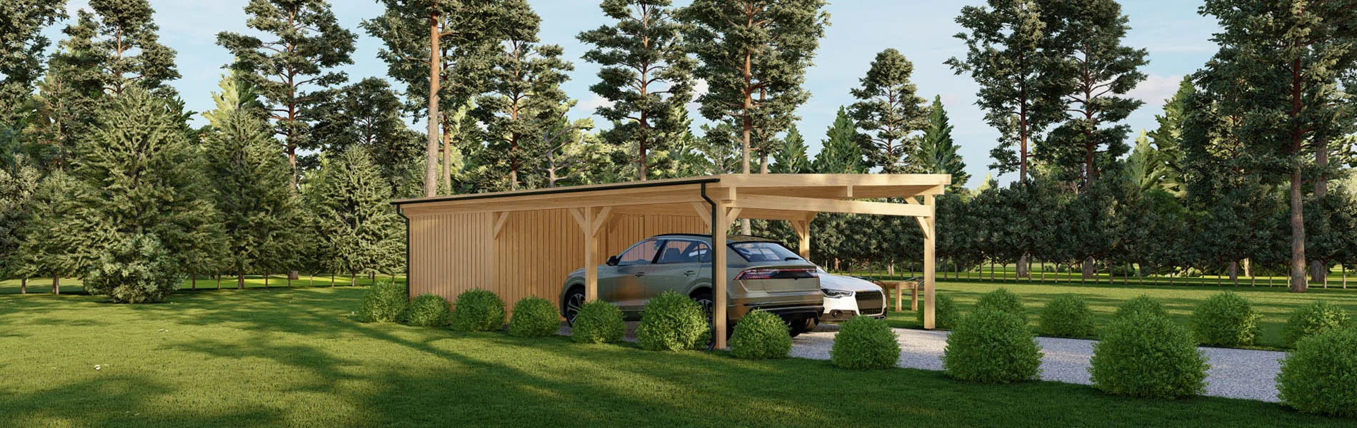 Doppelcarport Arum 6x9m 4