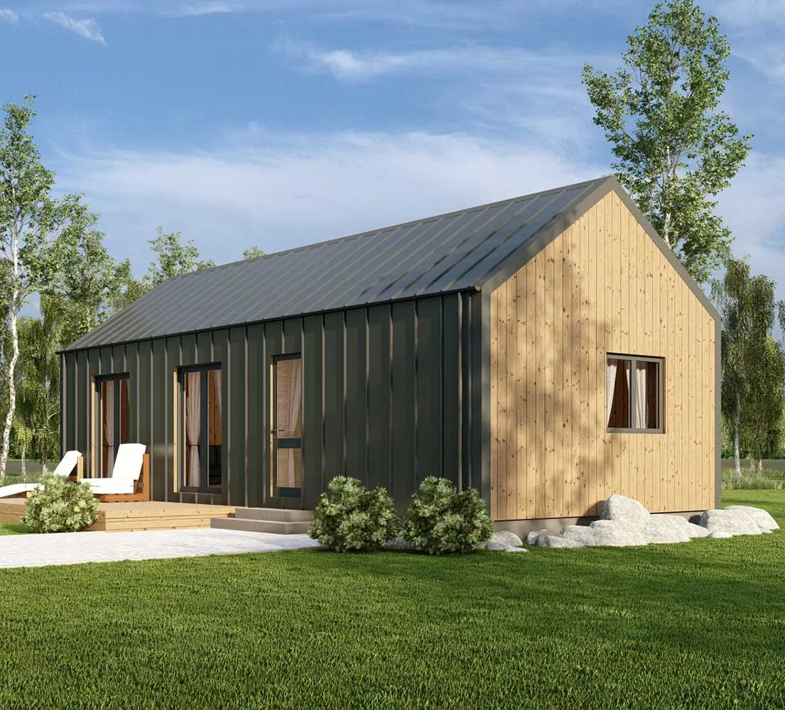 Modernes Holzhaus Bergamia V2