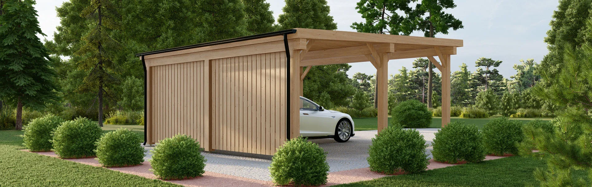 Doppelcarport Magnolia W4, 6×6 m 4