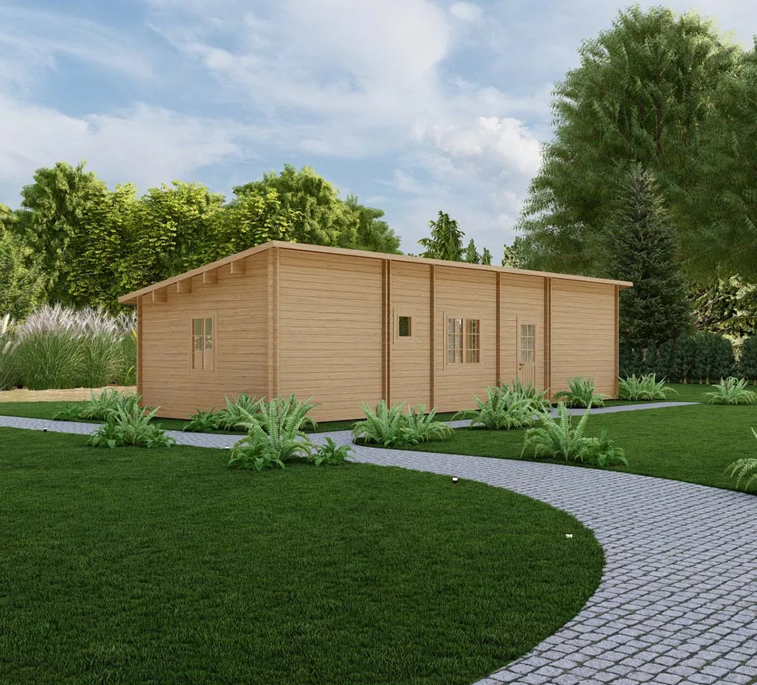 Holzhaus mit Pultdach Sinapis