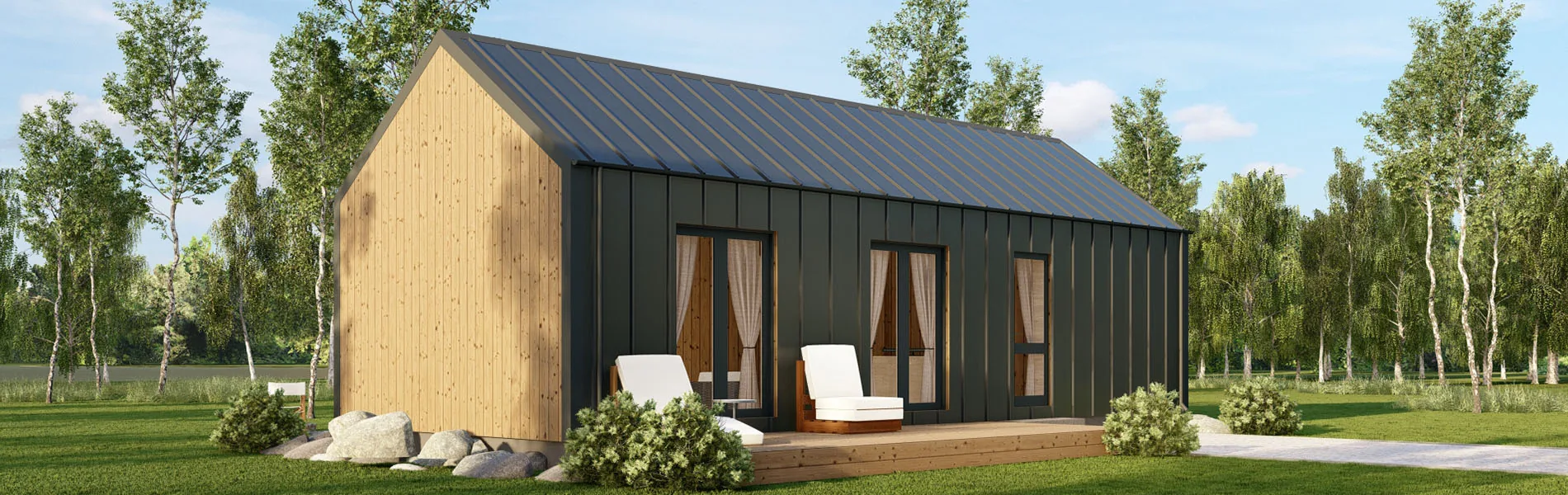 Modernes Holzhaus Bergamia V2 2