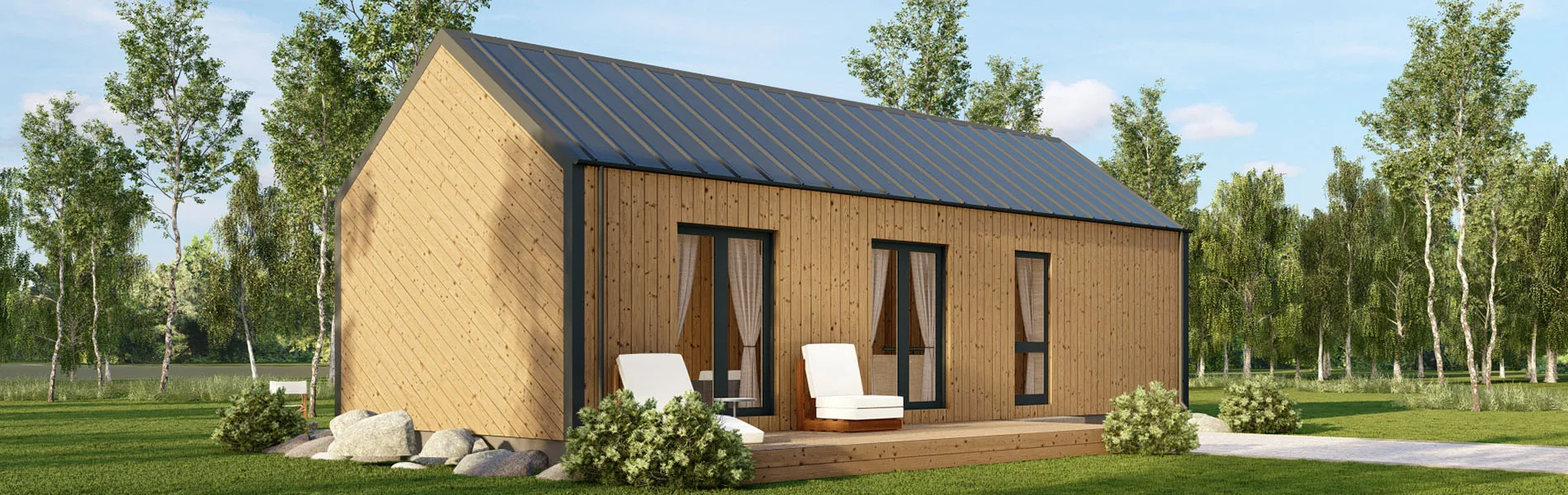 Modernes Holzhaus Bergamia 2