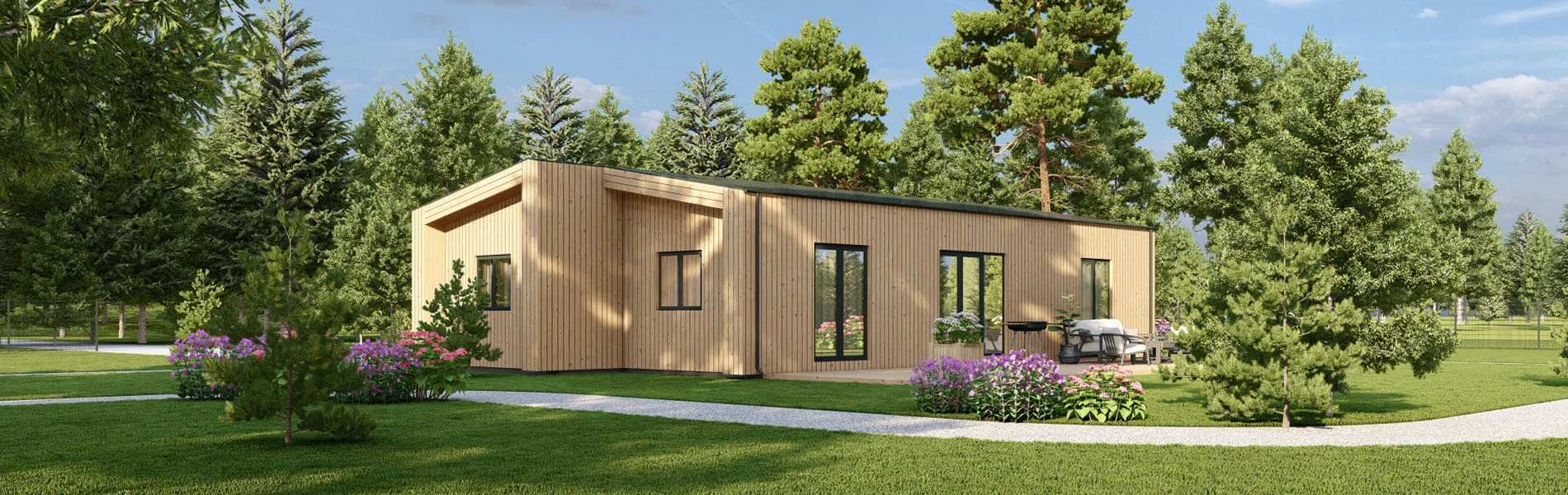 Eingeschossiges Holzhaus Ambrosia 3