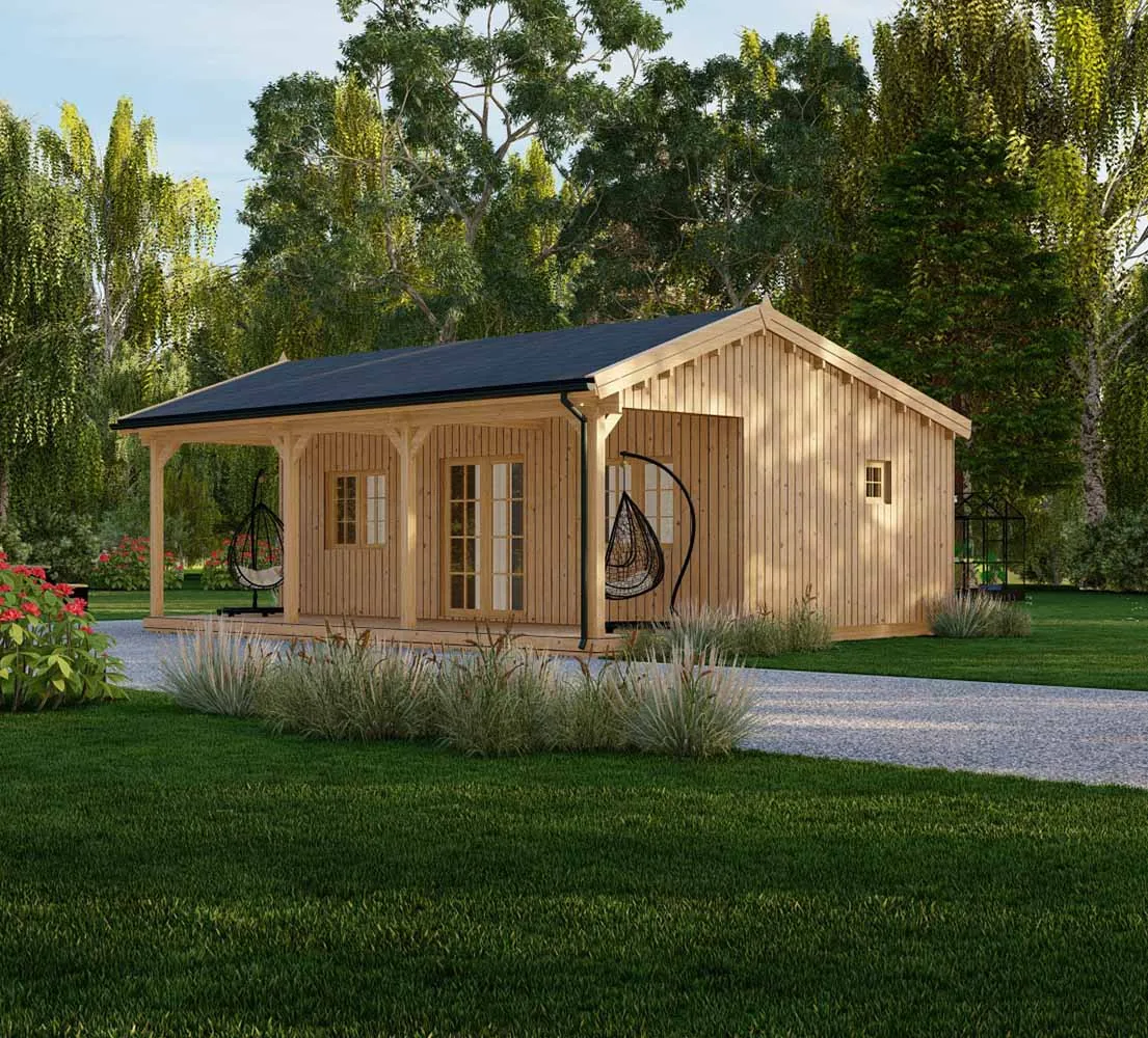 Holzhaus mit Satteldach Daphne V2