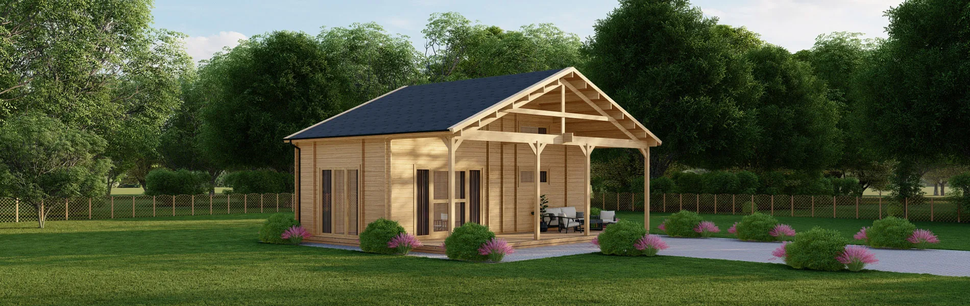Blockbohlensauna Melissa, 10×7 m, BF 62m2 1 Blockbohlensauna Melissa, 10×7 m, BF 62m2 1