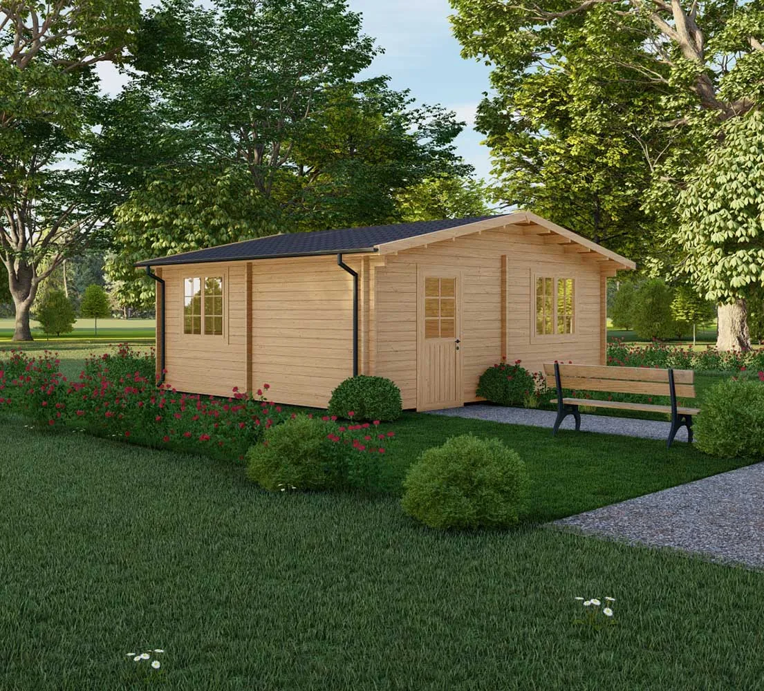 Grosses Gartenhaus Alba, 6x5 m, BF 30 m2 