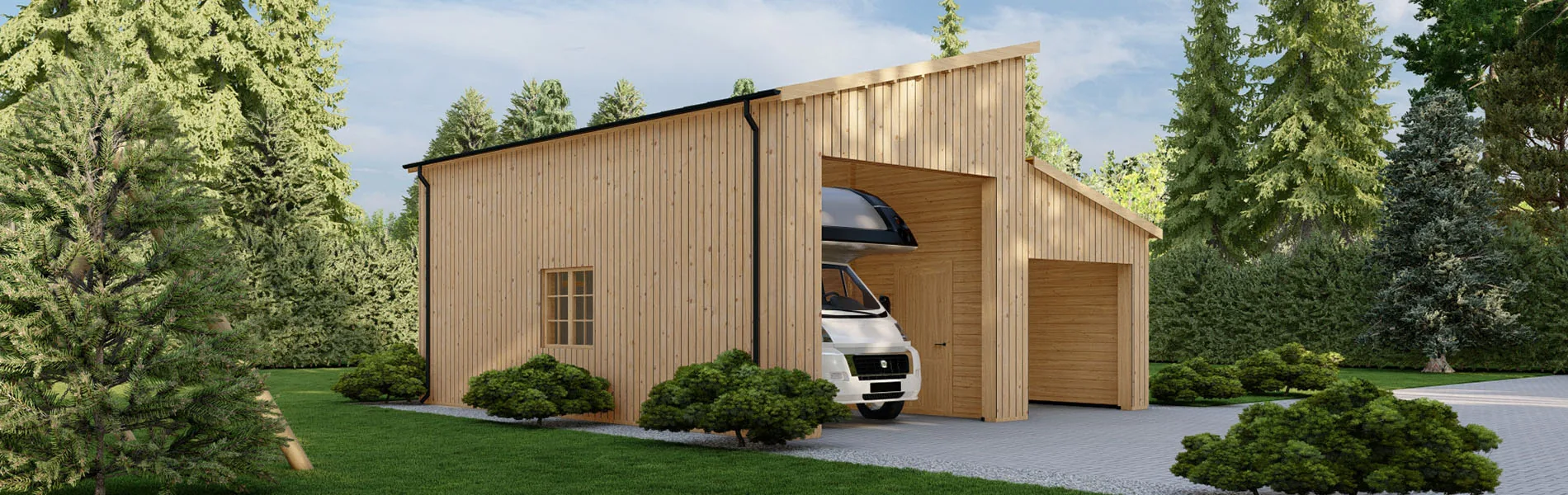 Wohnmobil garage Malva, BF 58 m2 ohne Tore 1