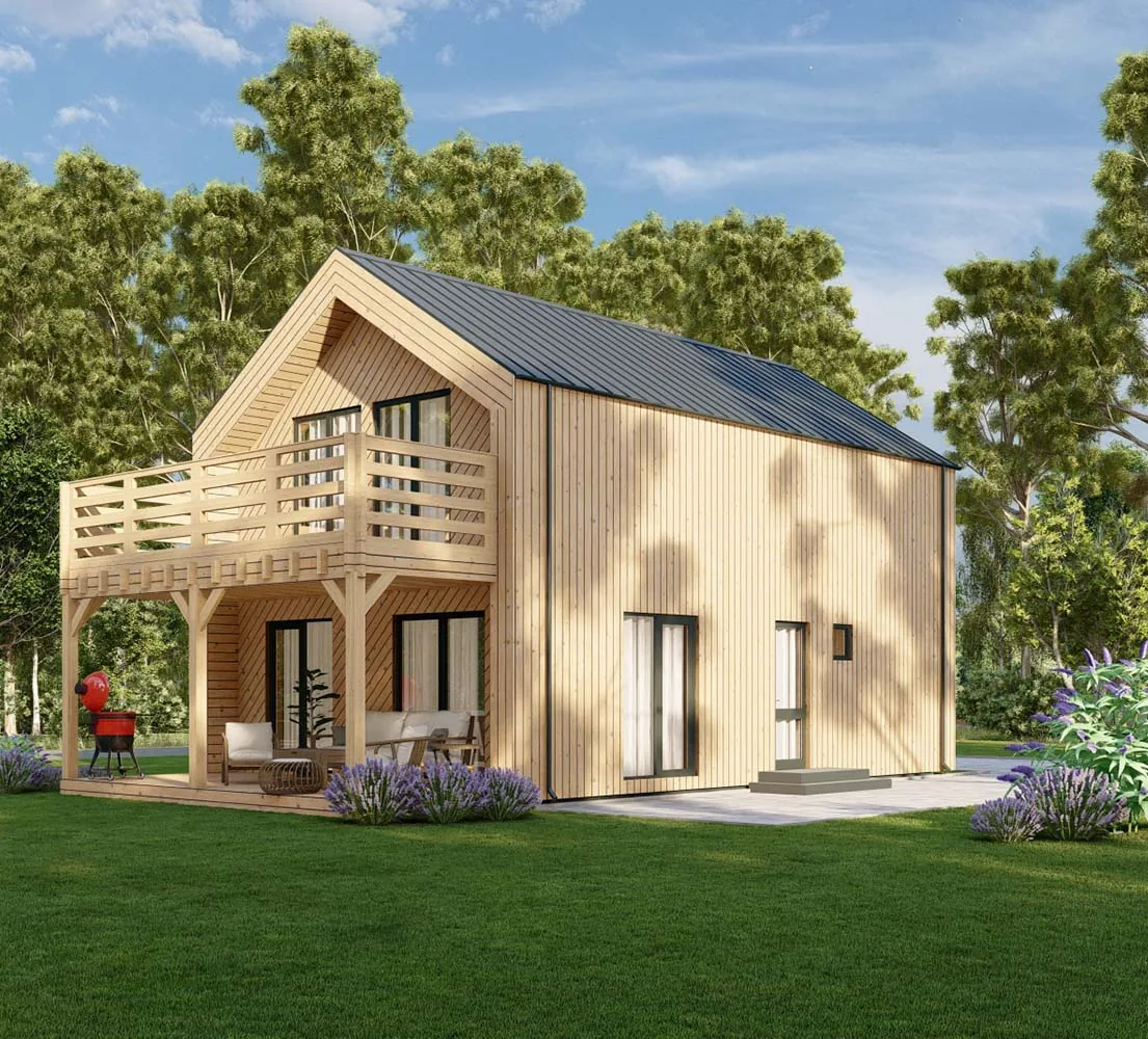 Zweigeschossiges Holzhaus Lilac