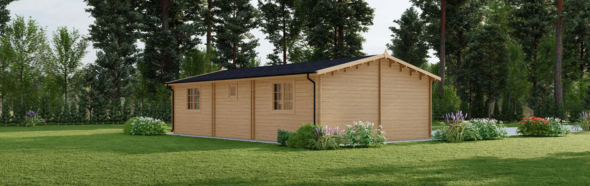 Holzhaus mit Satteldach Verbena 4