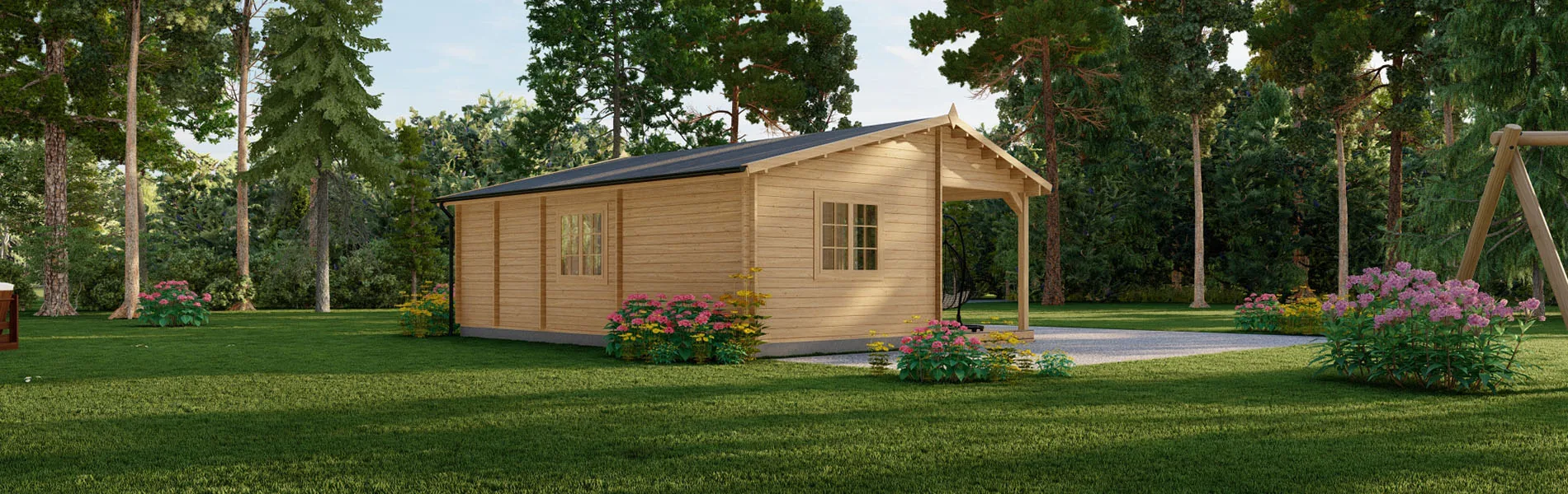 Holzhaus mit Satteldach Daphne 4