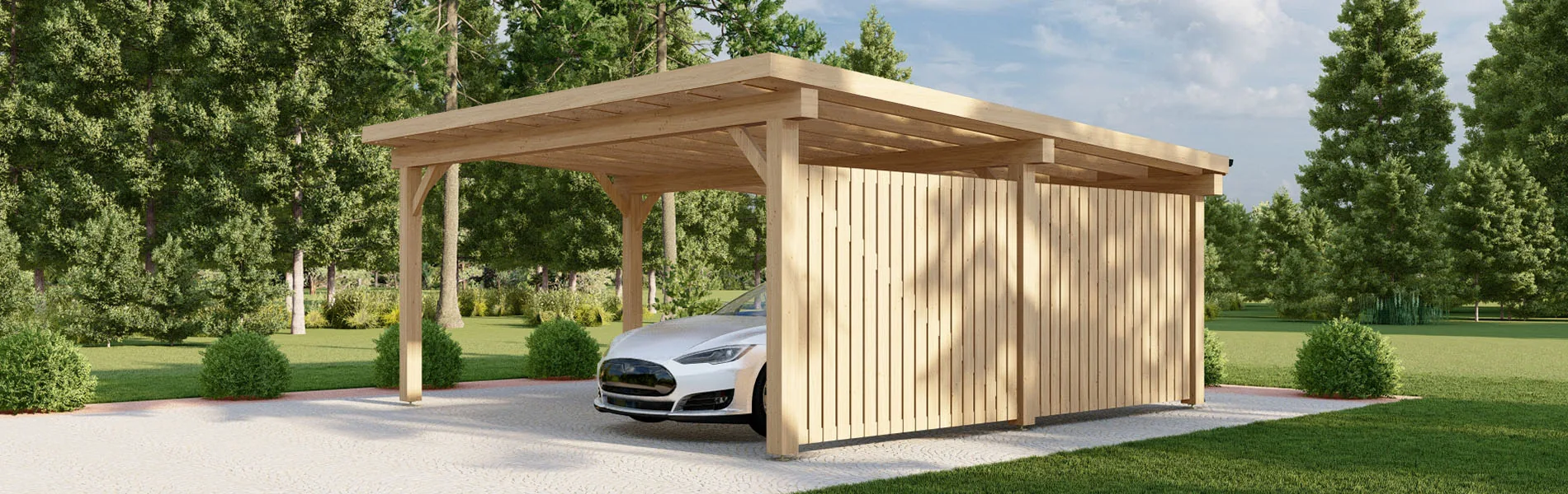 Doppelcarport Magnolia W2, 6×6 m 2