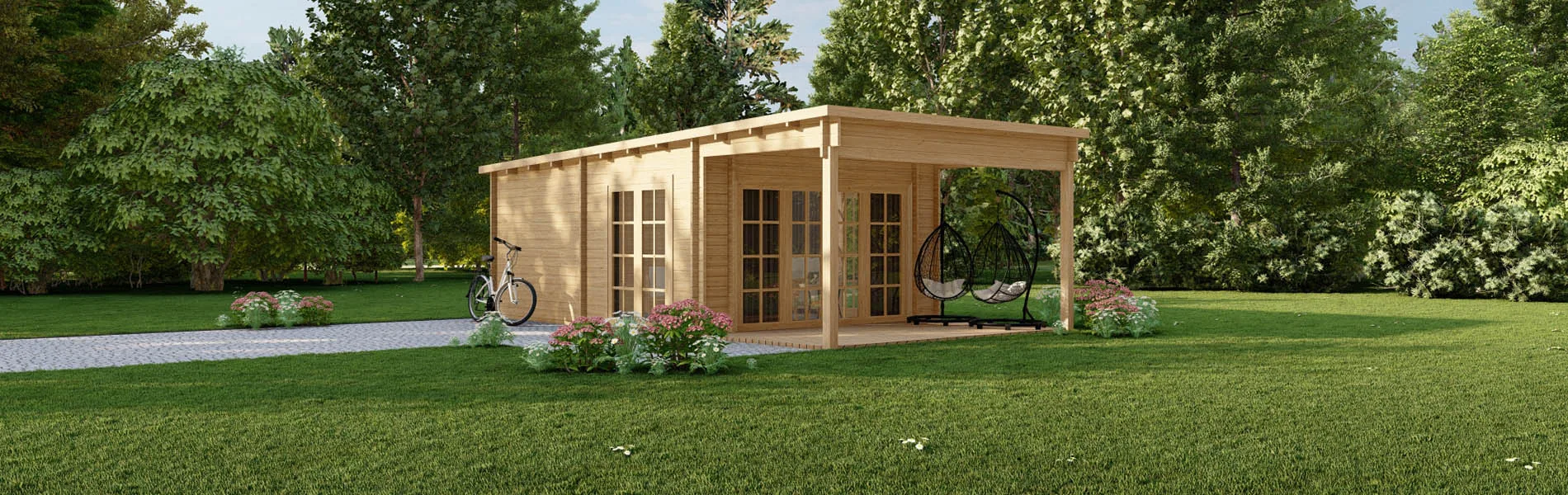 Grosses Gartenhaus Maranta, 5×8, BF 36 m2 1