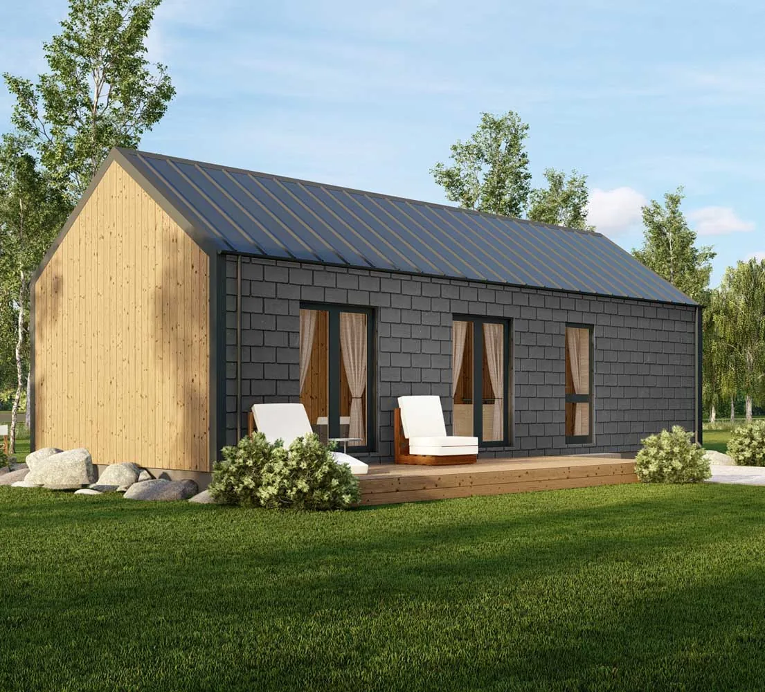 Modernes Holzhaus Bergamia V3