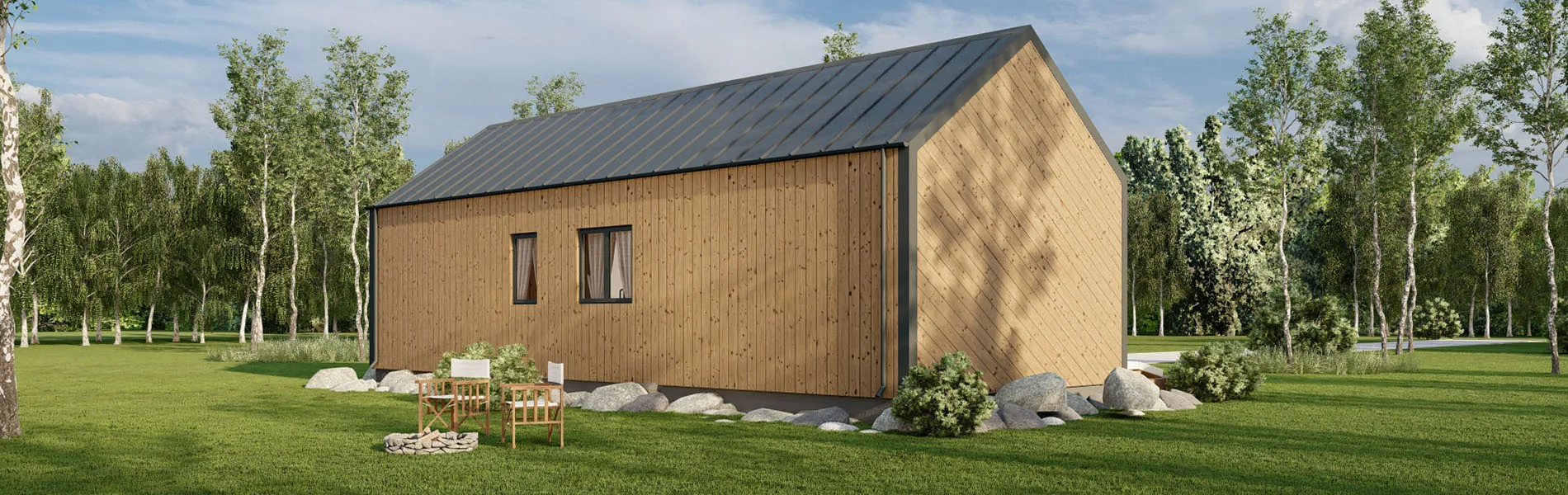 Modernes Holzhaus Bergamia 3