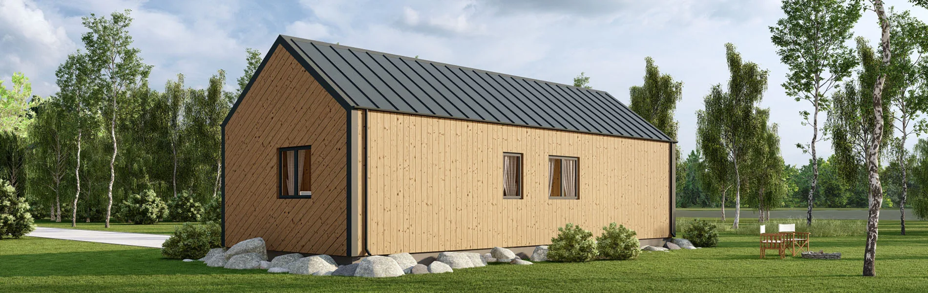 Modernes Holzhaus Bergamia 4