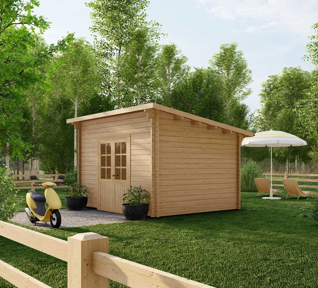 Kleines Gartenhaus Apium, 4x3 m, BF 11 m2 
