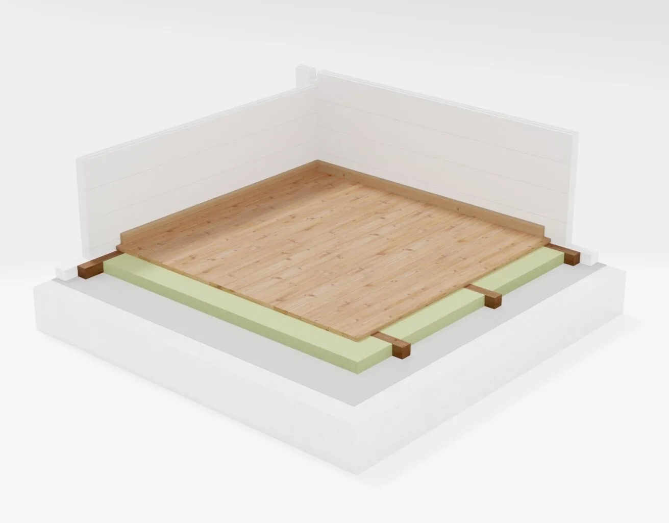 Fussbodenpaket-Basis-gedaemmt