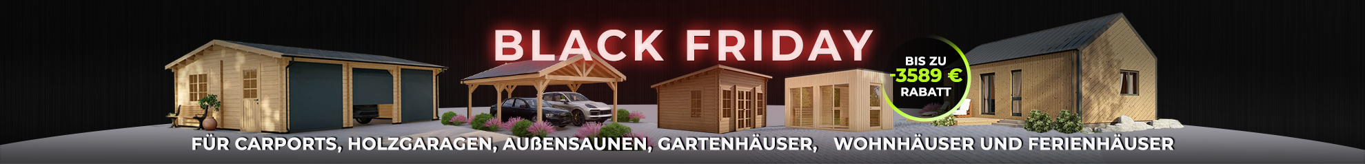 Werbebanner für BLACK FRIDAY