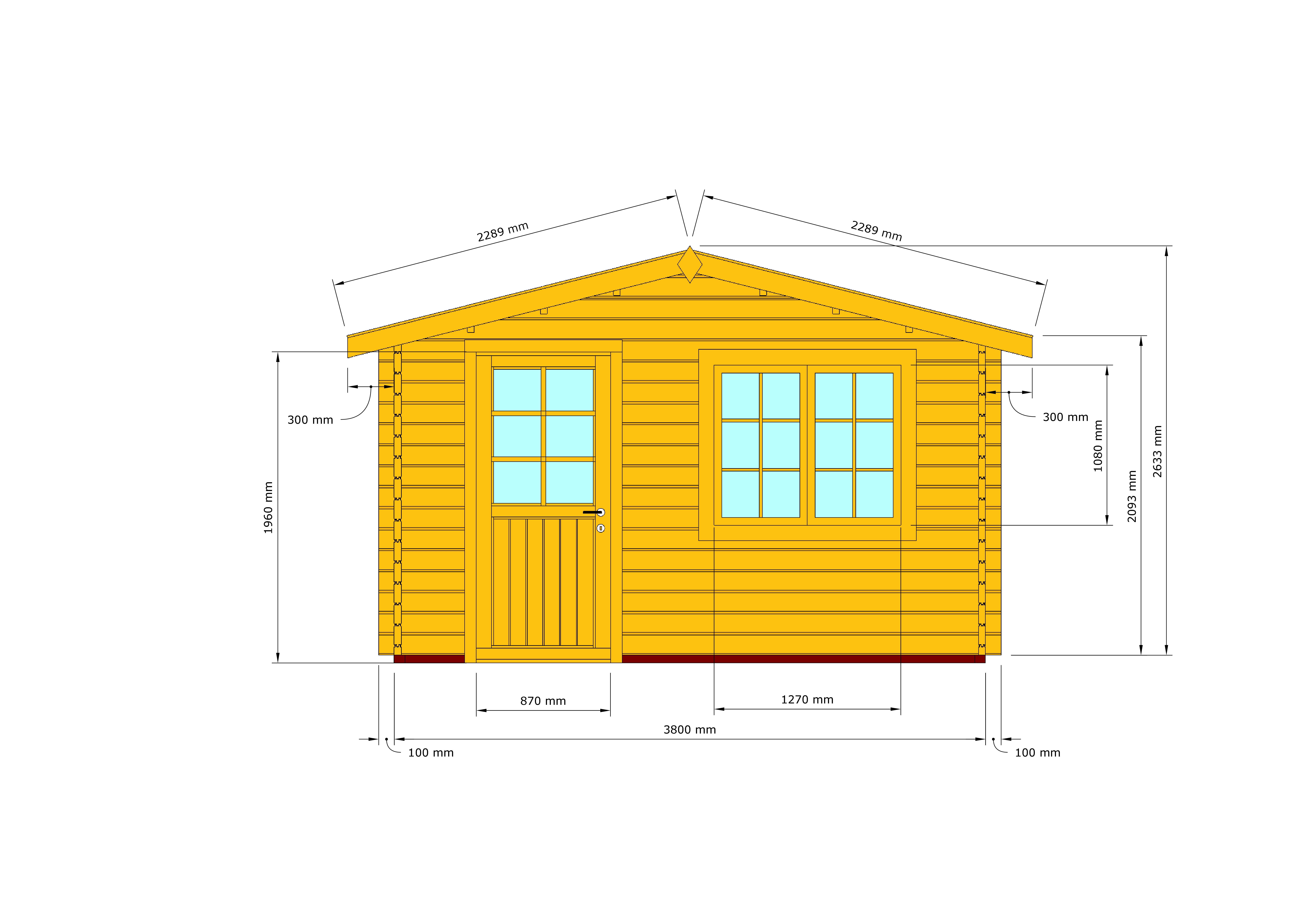 Gartenhaus_aus_Holz_Porrum_4x4_PD_1