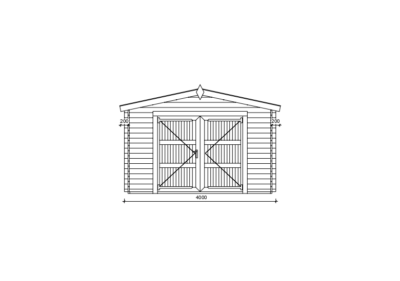 Holzgarage_Acanthus_4x6_mit_Holztor_PD_1