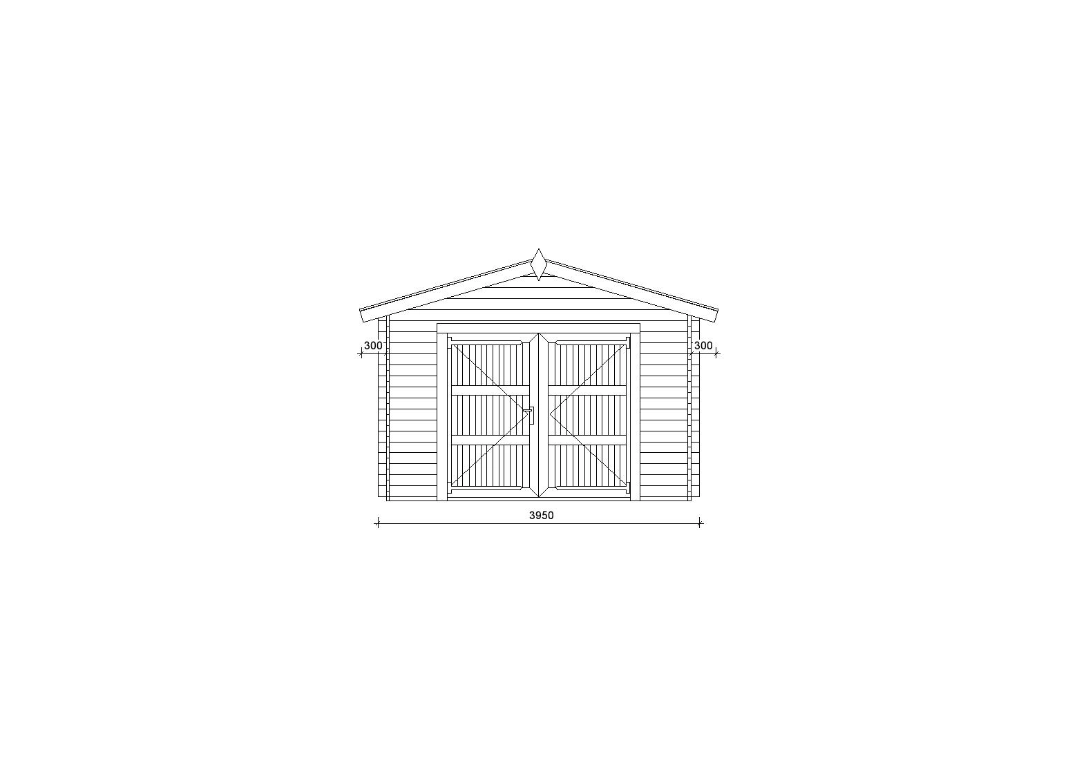 Holzgarage_Alnus_4x6_mit_Holztor_PD_1